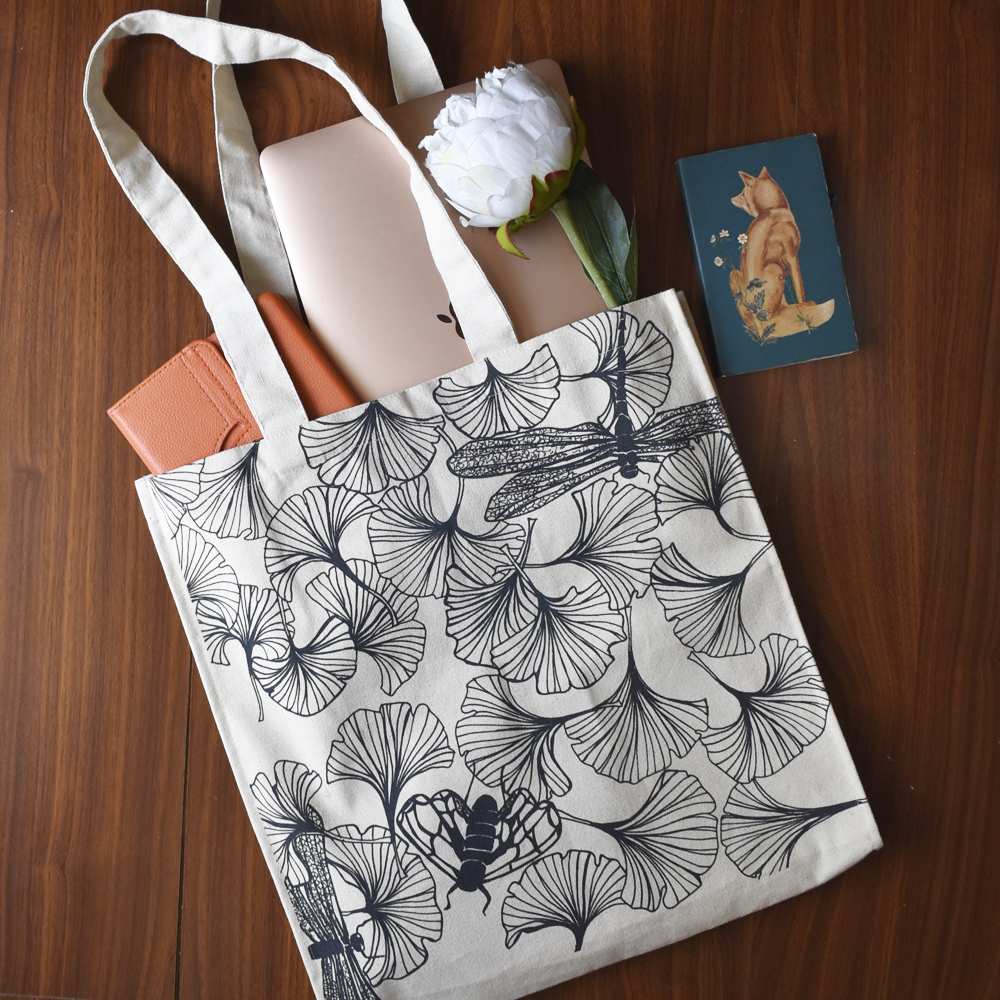 Dragonfly Unisex Canvas Tote