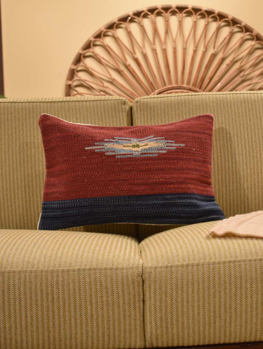 Rust Kilim Cushion Cover 
