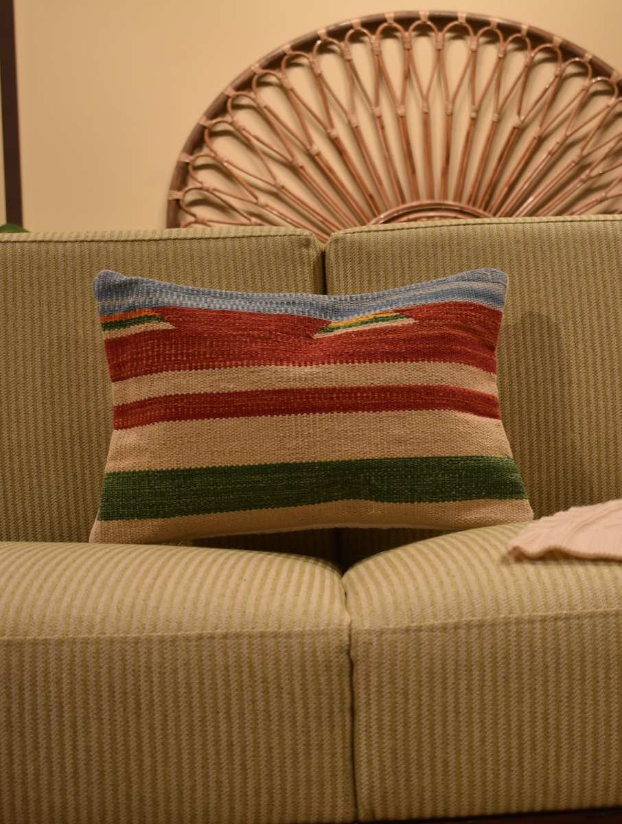 Forest Kilim Cushion Cover