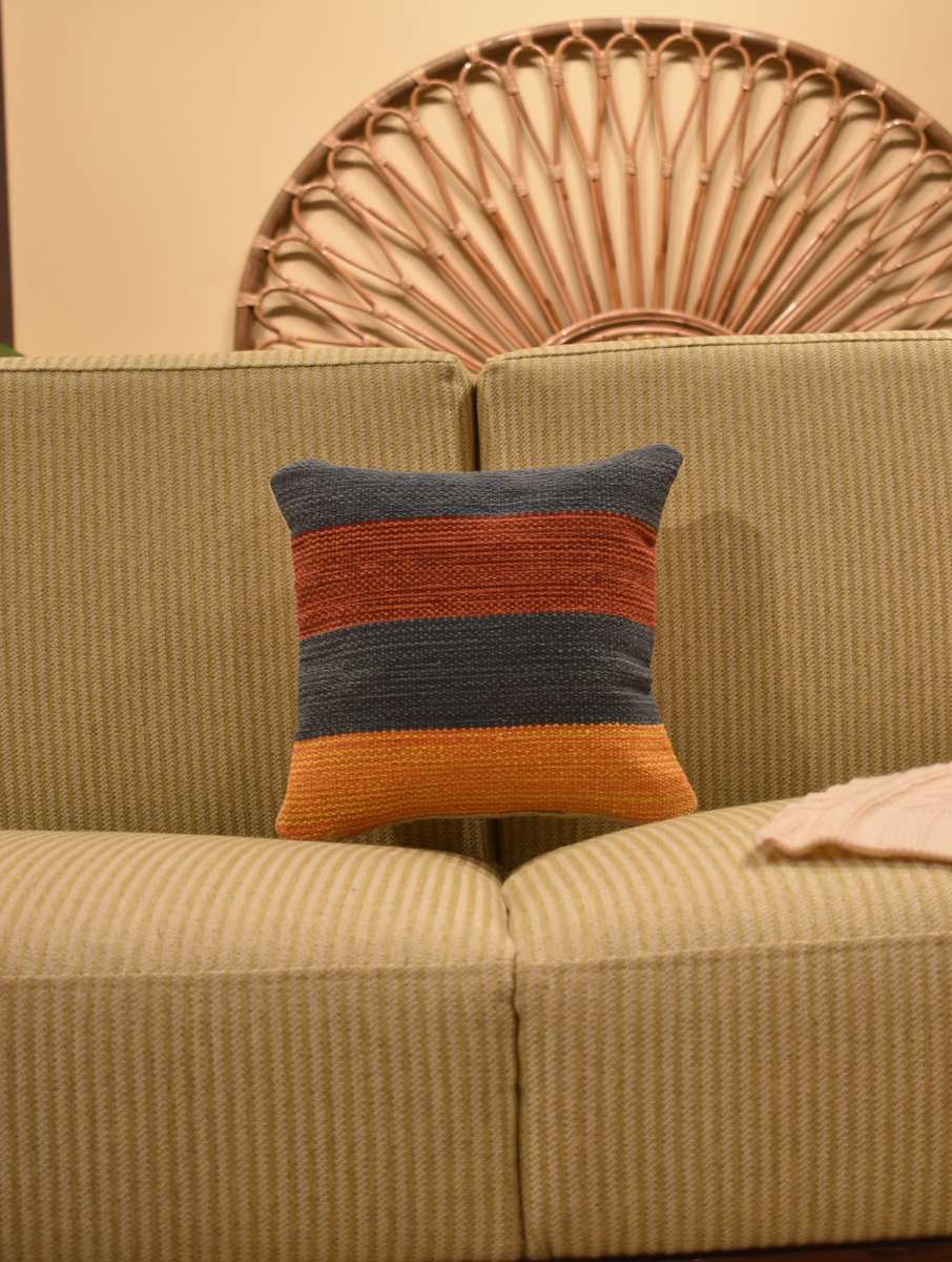 Olive Kilim Cushion Cover