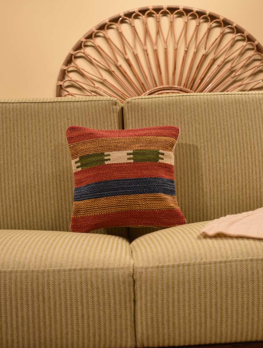 Copper Kilim Cushion Cover