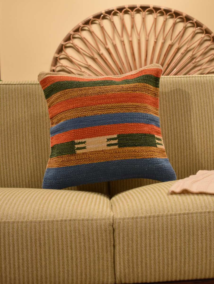 Forest Trail Kilim Cushion Cover
